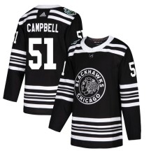 Brian Campbell Chicago Blackhawks Adidas Youth Authentic 2019 Winter Classic Jersey - Black