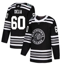 Collin Delia Chicago Blackhawks Adidas Youth Authentic 2019 Winter Classic Jersey - Black