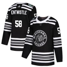 Mackenzie Entwistle Chicago Blackhawks Adidas Youth Authentic MacKenzie Entwistle 2019 Winter Classic Jersey - Black