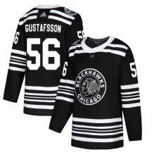 Erik Gustafsson Chicago Blackhawks Adidas Youth Authentic 2019 Winter Classic Jersey - Black