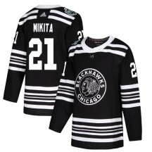 Stan Mikita Chicago Blackhawks Adidas Youth Authentic 2019 Winter Classic Jersey - Black