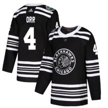 Bobby Orr Chicago Blackhawks Adidas Youth Authentic 2019 Winter Classic Jersey - Black
