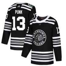 CM Punk Chicago Blackhawks Adidas Youth Authentic 2019 Winter Classic Jersey - Black