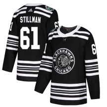 Riley Stillman Chicago Blackhawks Adidas Youth Authentic 2019 Winter Classic Jersey - Black