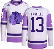 Daniel Carcillo Chicago Blackhawks Adidas Men's Authentic Hockey Fights Cancer Jersey -