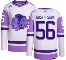 Erik Gustafsson Chicago Blackhawks Adidas Men's Authentic Hockey Fights Cancer Jersey -