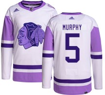 Connor Murphy Chicago Blackhawks Adidas Men's Authentic Hockey Fights Cancer Jersey -