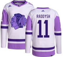 Taylor Raddysh Chicago Blackhawks Adidas Men's Authentic Hockey Fights Cancer Jersey -