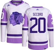 Al Secord Chicago Blackhawks Adidas Men's Authentic Hockey Fights Cancer Jersey -