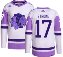 Dylan Strome Chicago Blackhawks Adidas Men's Authentic Hockey Fights Cancer Jersey -