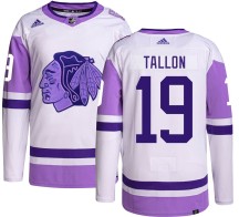 Dale Tallon Chicago Blackhawks Adidas Men's Authentic Hockey Fights Cancer Jersey -