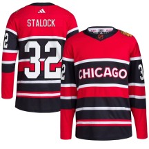 Alex Stalock Chicago Blackhawks Adidas Youth Authentic Reverse Retro 2.0 Jersey - Red