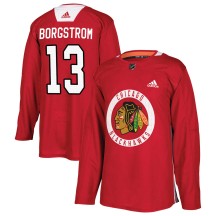 Henrik Borgstrom Chicago Blackhawks Adidas Youth Authentic Home Practice Jersey - Red