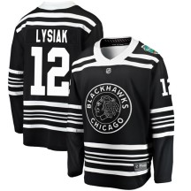 Tom Lysiak Chicago Blackhawks Fanatics Branded Youth 2019 Winter Classic Breakaway Jersey - Black