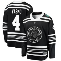 Elmer Vasko Chicago Blackhawks Fanatics Branded Youth 2019 Winter Classic Breakaway Jersey - Black