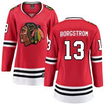 Henrik Borgstrom Chicago Blackhawks Fanatics Branded Women's Breakaway Home Jersey - Red