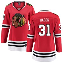 Dominik Hasek Chicago Blackhawks Fanatics Branded Women's Breakaway Home Jersey - Red