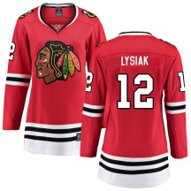 Tom Lysiak Chicago Blackhawks Fanatics Branded Women's Breakaway Home Jersey - Red