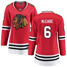 Jake McCabe Chicago Blackhawks Fanatics Branded Women's Breakaway Home Jersey - Red