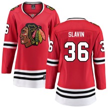 Josiah Slavin Chicago Blackhawks Fanatics Branded Women's Breakaway Home Jersey - Red
