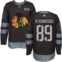 Andreas Athanasiou Chicago Blackhawks Men's Authentic 1917-2017 100th Anniversary Jersey - Black
