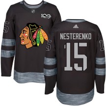 Eric Nesterenko Chicago Blackhawks Men's Authentic 1917-2017 100th Anniversary Jersey - Black
