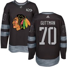 Cole Guttman Chicago Blackhawks Youth Authentic 1917-2017 100th Anniversary Jersey - Black
