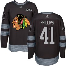 Isaak Phillips Chicago Blackhawks Youth Authentic 1917-2017 100th Anniversary Jersey - Black