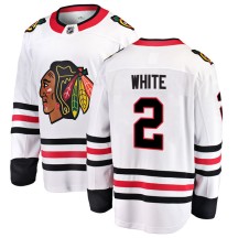 Bill White Chicago Blackhawks Fanatics Branded Youth Breakaway Away Jersey - White