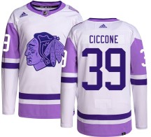 Enrico Ciccone Chicago Blackhawks Adidas Youth Authentic Hockey Fights Cancer Jersey -