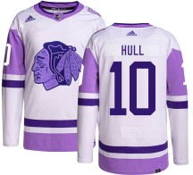 Dennis Hull Chicago Blackhawks Adidas Youth Authentic Hockey Fights Cancer Jersey -