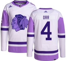 Bobby Orr Chicago Blackhawks Adidas Youth Authentic Hockey Fights Cancer Jersey -