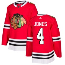 Seth Jones Chicago Blackhawks Adidas Youth Authentic Home Jersey - Red