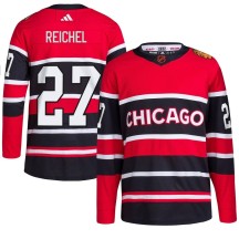 Lukas Reichel Chicago Blackhawks Adidas Men's Authentic Reverse Retro 2.0 Jersey - Red