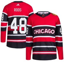 Filip Roos Chicago Blackhawks Adidas Men's Authentic Reverse Retro 2.0 Jersey - Red