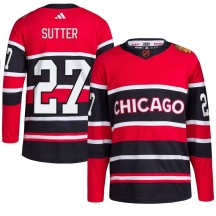 Darryl Sutter Chicago Blackhawks Adidas Men's Authentic Reverse Retro 2.0 Jersey - Red