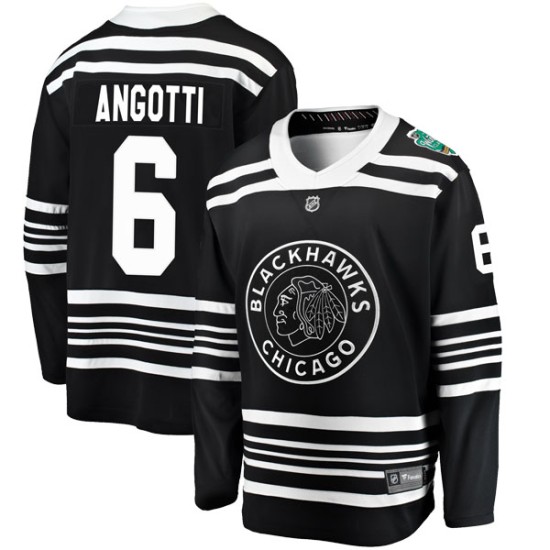 Lou Angotti Chicago Blackhawks Fanatics Branded Men's 2019 Winter Classic Breakaway Jersey - Black