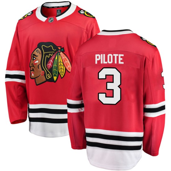 Pierre Pilote Chicago Blackhawks Fanatics Branded Youth Breakaway Home Jersey - Red