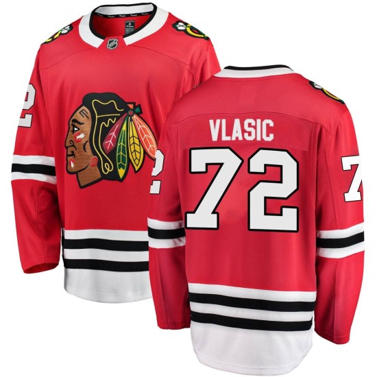 Alex Vlasic Chicago Blackhawks Fanatics Branded Men's Breakaway Home Jersey - Red