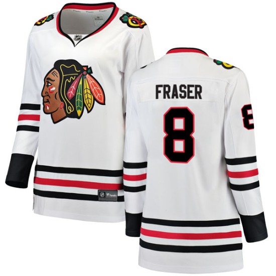 Curt Fraser Chicago Blackhawks Fanatics Branded Women's Breakaway Away Jersey - White