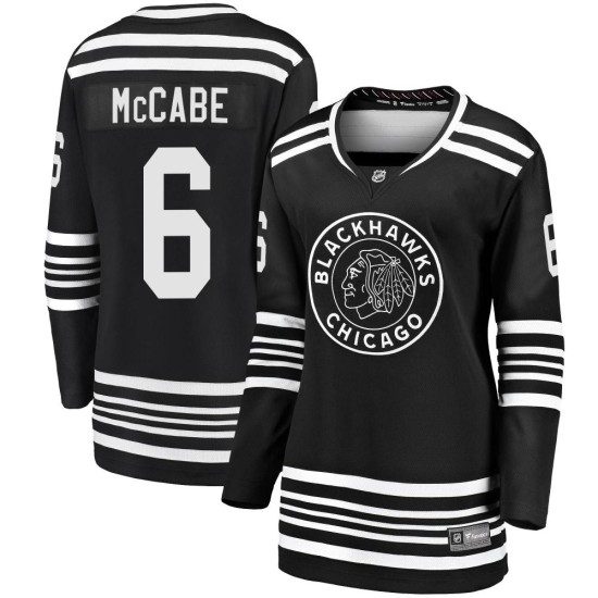 Jake McCabe Chicago Blackhawks Fanatics Branded Women's Premier Breakaway Alternate 2019/20 Jersey - Black