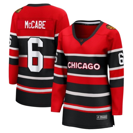 Jake McCabe Chicago Blackhawks Fanatics Branded Women's Breakaway Special Edition 2.0 Jersey - Red
