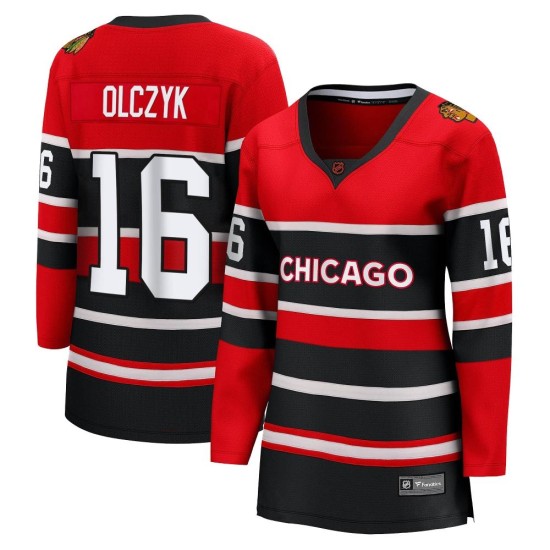 Ed Olczyk Chicago Blackhawks Fanatics Branded Women's Breakaway Special Edition 2.0 Jersey - Red