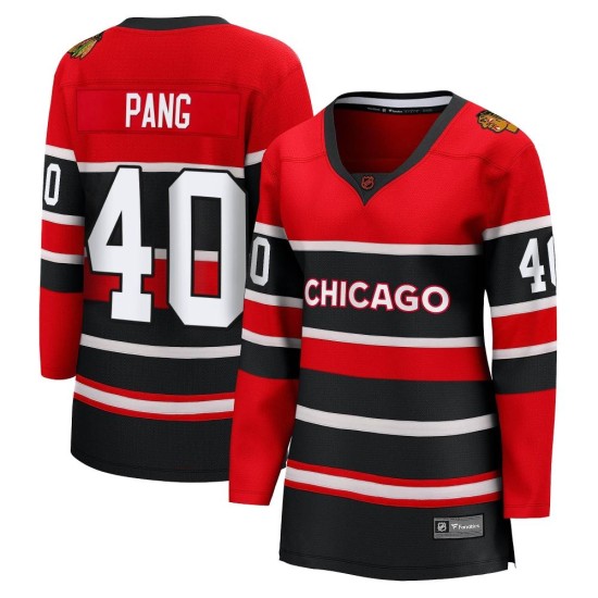 Darren Pang Chicago Blackhawks Fanatics Branded Women's Breakaway Special Edition 2.0 Jersey - Red