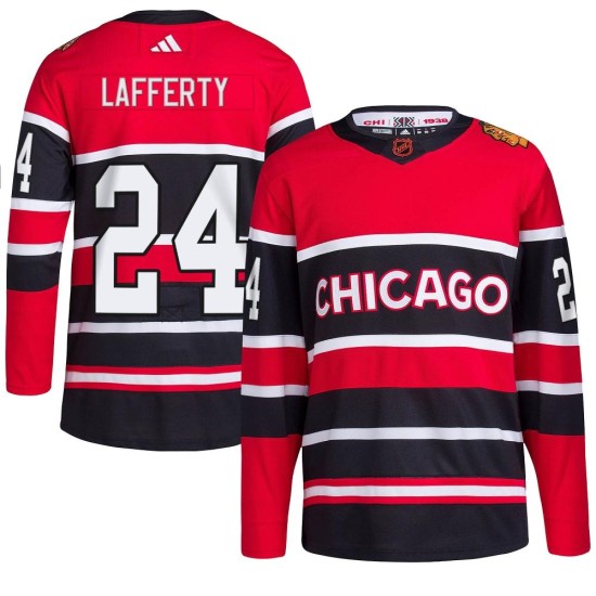 Sam Lafferty Chicago Blackhawks Adidas Youth Authentic Reverse Retro 2.0 Jersey - Red
