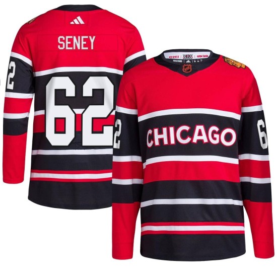Brett Seney Chicago Blackhawks Adidas Youth Authentic Reverse Retro 2.0 Jersey - Red