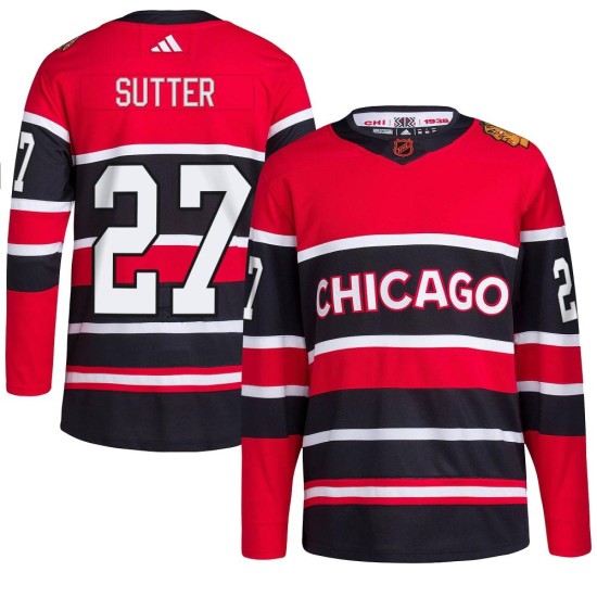 Darryl Sutter Chicago Blackhawks Adidas Youth Authentic Reverse Retro 2.0 Jersey - Red