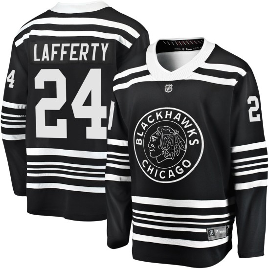 Sam Lafferty Chicago Blackhawks Fanatics Branded Youth Premier Breakaway Alternate 2019/20 Jersey - Black