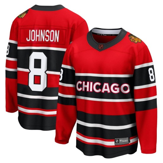 Jack Johnson Chicago Blackhawks Fanatics Branded Youth Breakaway Special Edition 2.0 Jersey - Red