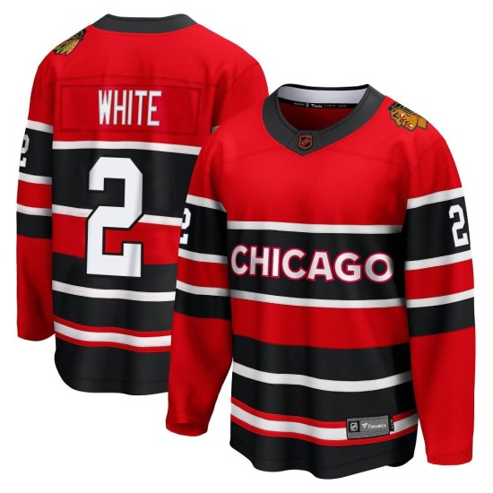 Bill White Chicago Blackhawks Fanatics Branded Youth Breakaway Red Special Edition 2.0 Jersey - White